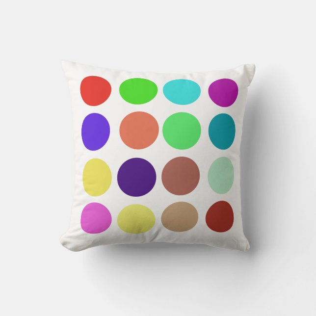 Playful Circles Decorative Pillow (Front)