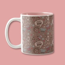 Playful Coffee Now Mocha Pattern