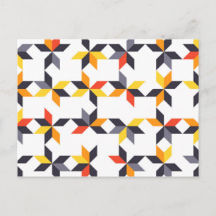 Playful, colourful, trendy, urban cool illustratio postcard