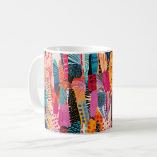 Playful Colours Abstract Pattern Coffee Mug