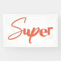 Playful, creative, cool trendy red design of Super
