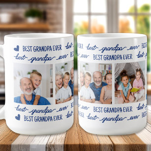 Playful Custom Green Photo Grandpa Coffee Mug