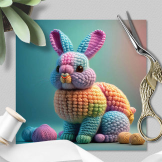 Playful Cute Bunny Easter Holiday Card