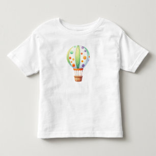 Playful Cute Hot Air Balloon Toddler T-Shirt