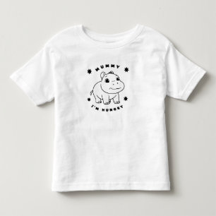 Playful & Cute! Pygmy Hippopotamus Toddler T-Shirt