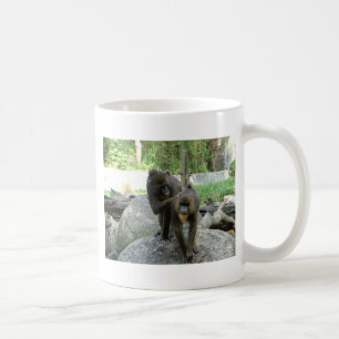 Playful, cute, smart and friendly baboons coffee mug
