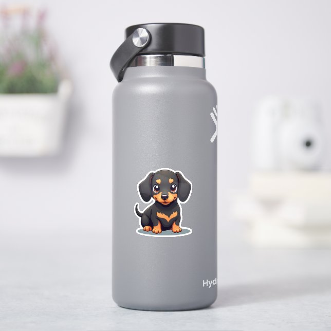 Playful Dachshund Puppy – Chibi Style (HydroFlask)