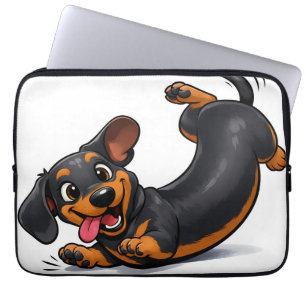 Playful Dachshund Puppy Laptop Sleeve