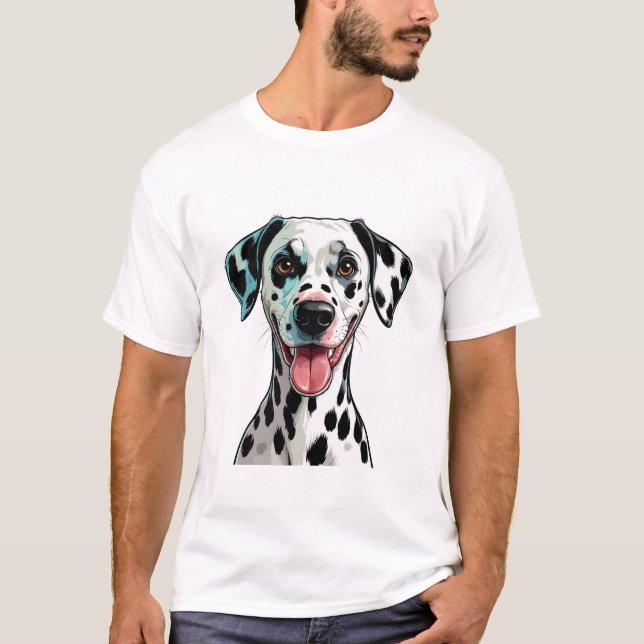 Playful Dalmatian Puppy T-Shirt (Front)