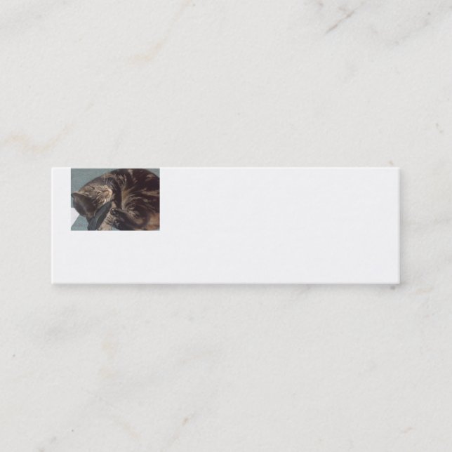 Playful Dave Skinny White Business Cards (20 Pack) (Front)