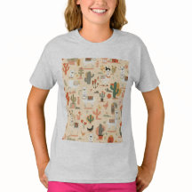 Playful Desert Llamas Pattern