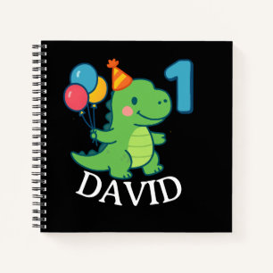 Playful Dino Birthday Celebration Notebook