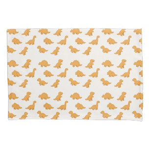 Playful Dinosaur Chicken Nugget Soft Kids Bedtime Pillowcase