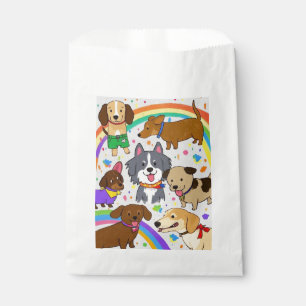 Playful Dogs Puppies Favour Bags
