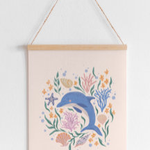 Playful Dolphin and Coral Reef