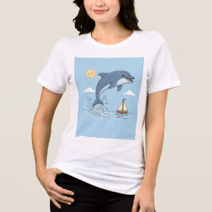 Playful Dolphin Leap Tee