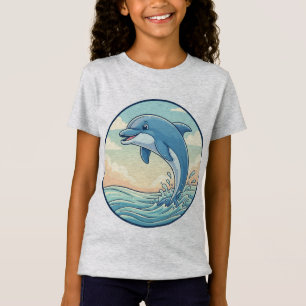 Playful Dolphin Leaping Over the Waves T-Shirt