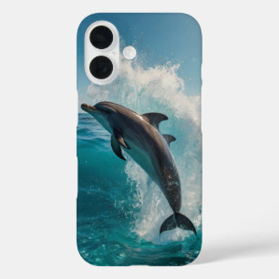 Playful Dolphins iPhone 16 Case