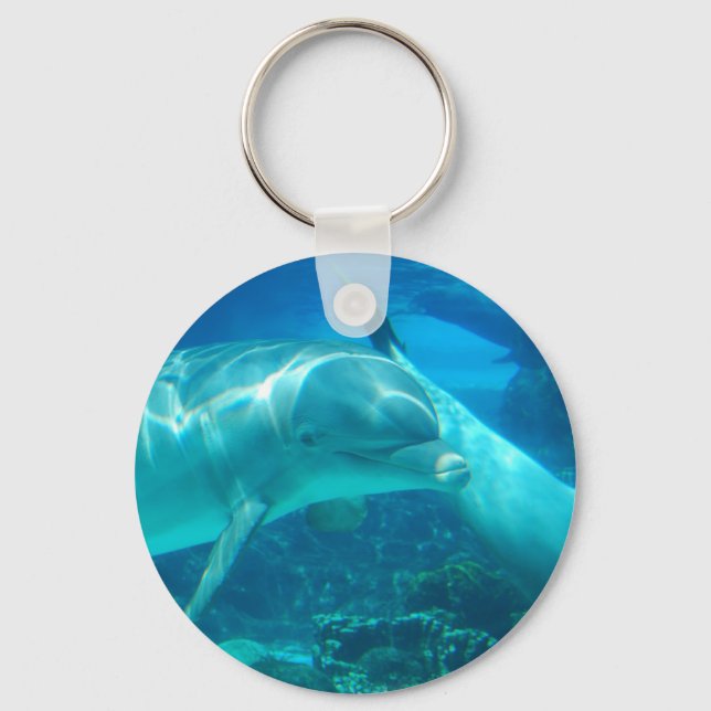 Playful Dolphins Keychain (Front)