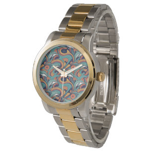 Playful Dolphins Pattern – Ocean-Inspired Design Watch