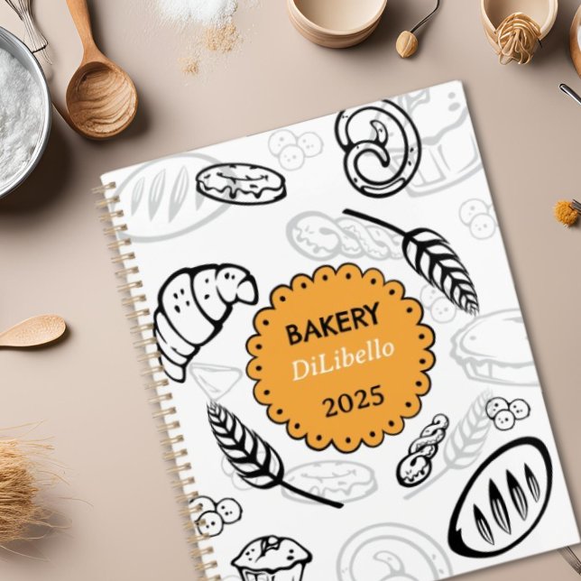 Playful Doodle Bread Illustrations Bakery  Planner (Creator Uploaded)
