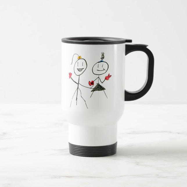 Playful Doodle Kid Tongue Out Mug (Right)
