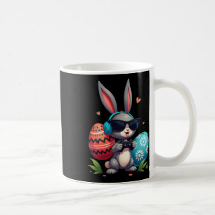 Playful Easter Bunny Gaming Headphones And Colorfu Coffee Mug