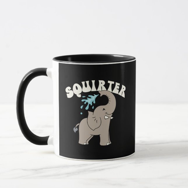Playful Elephant Water Squirter Mug (Left)