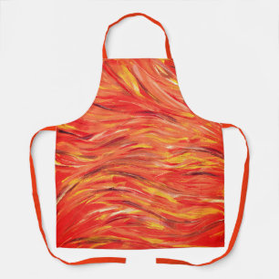 Playful Energy and Passion Original Abstract Art Apron