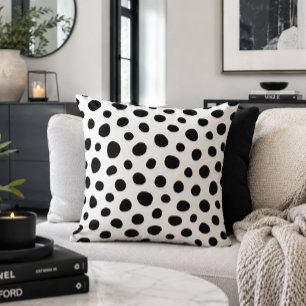 Playful Energy Dalmatian Inspired Dotted Spots Cushion