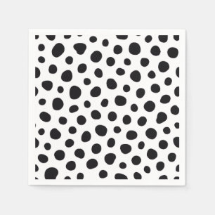 Playful Energy Dalmatian Inspired Dotted Spots Napkin
