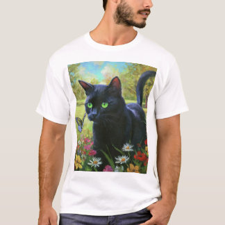 "Playful Feline Frolics in the Park" T-Shirt