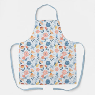 Playful Floral Pattern Apron