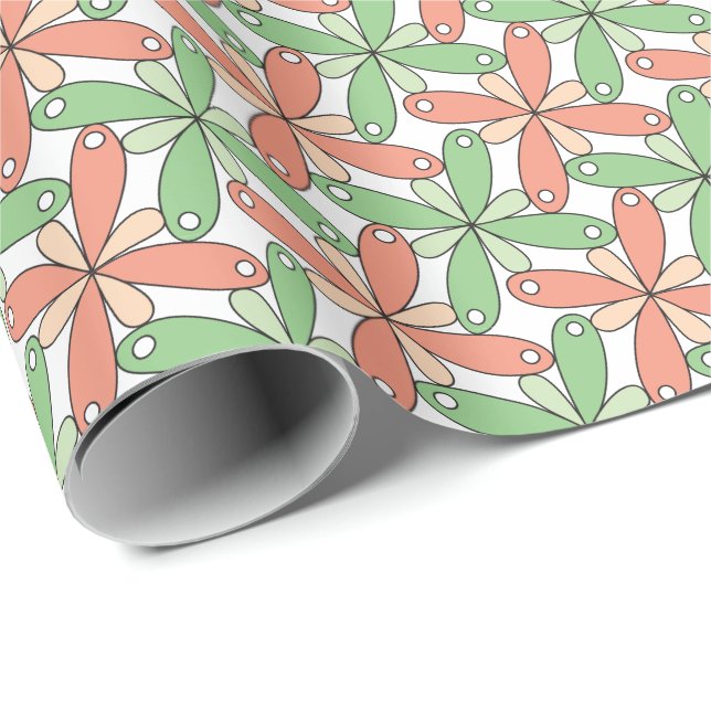 Playful floral pattern ice cream pastels CC1288 Wrapping Paper (Roll Corner)