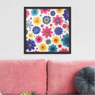 Playful Floral Wall Art