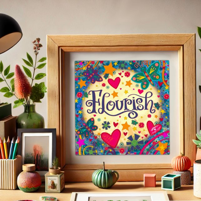 Playful Flourish Inspirational Butterfly Pretty  Photo Print (Creator Uploaded)