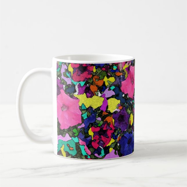 Playful Flowers ~ Mug / Cup (Left)