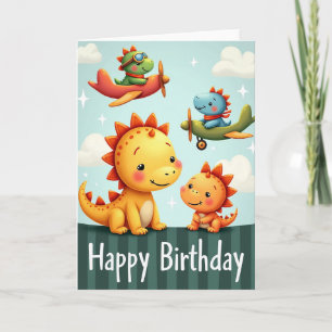 Playful Flyers Birthday Card