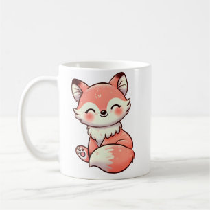 Playful Fox with Woodland Charm Coffee Mug