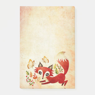 Playful Foxy Post-It Notes 4x6