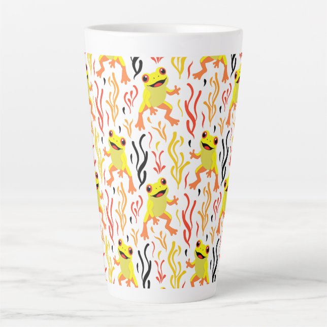 Playful Frogs Latte Mug (Front)