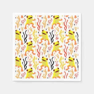 Playful Frogs Napkin