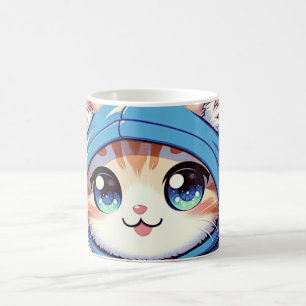 Playful Gamer Cat  in Cosy Setting Coffee Mug