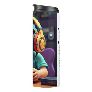 "Playful Gamer Joy" Thermal Tumbler