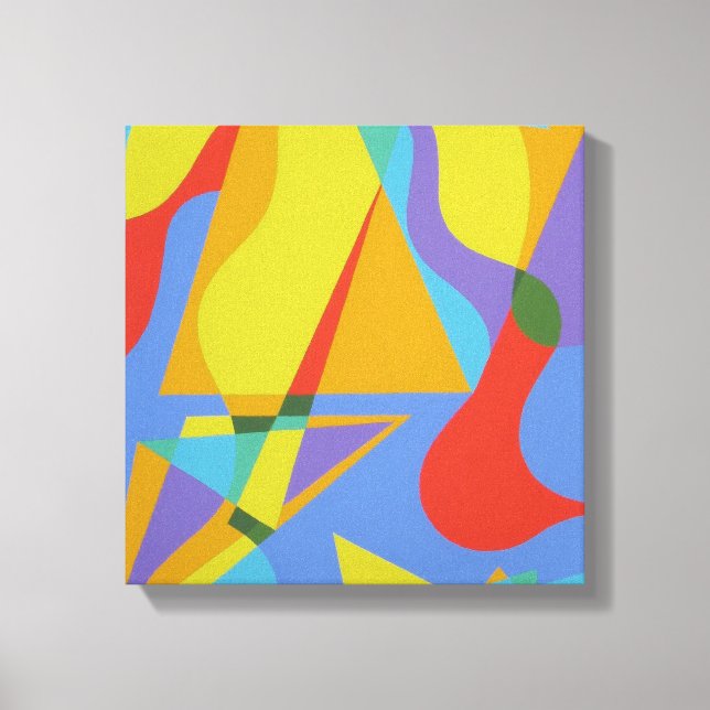 Playful Geometry Canvas Print (Front)