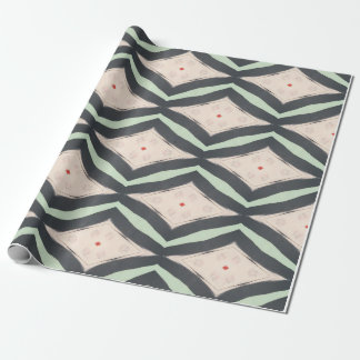 Playful geometry pattern wrapping paper