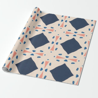 Playful geometry pattern wrapping paper