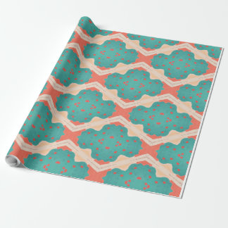 Playful geometry pattern wrapping paper