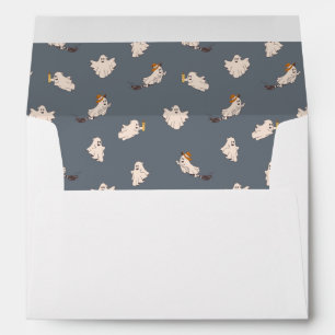 Playful Ghosts Halloween Pattern Envelope
