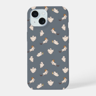 Playful Ghosts Halloween Pattern iPhone 15 Case